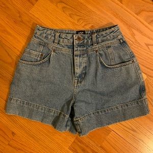 BDG high waisted denim shorts